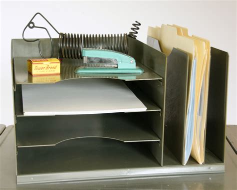 metal desk file organizer